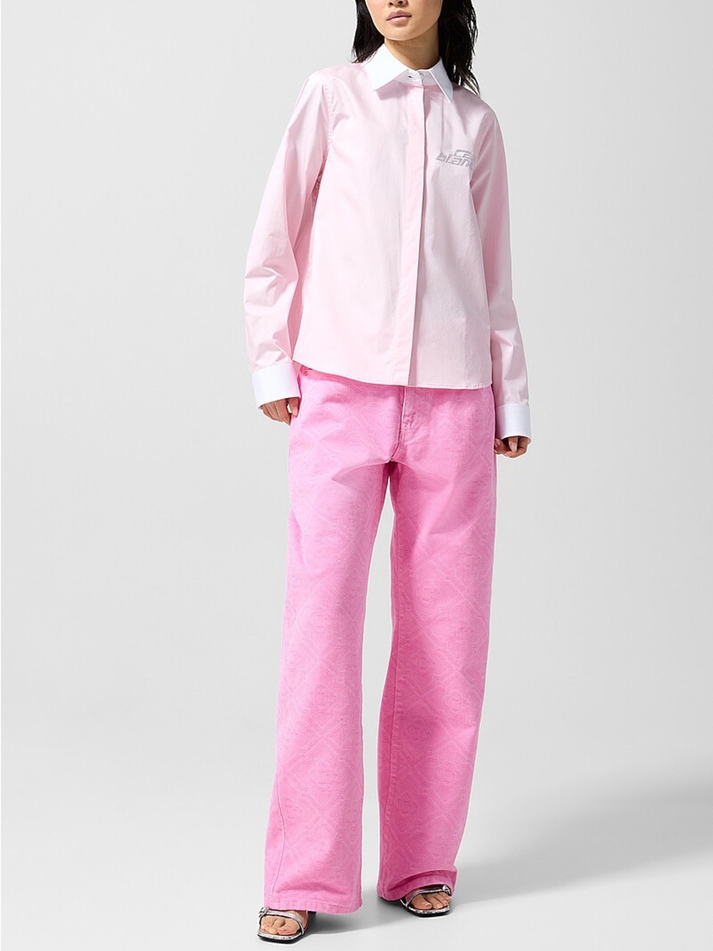 NWT- Casablanca  Pink Straight-Leg Jeans